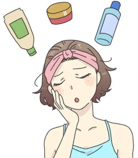 肌荒れと化粧品